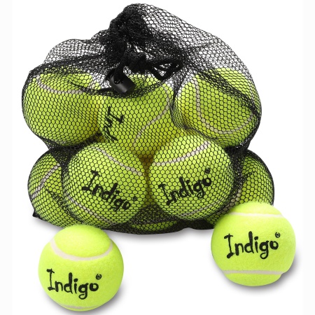 Купить Мяч для большого тенниса Indigo (12 шт в сетке) начальный уровень в Далматове 