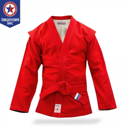 Купить Куртка для самбо "Атака" ВФС (подкладка, пояс)  р 36-48 в Далматове 