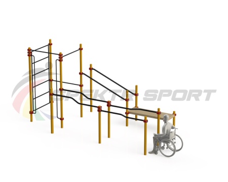 Купить Спортивный комплекс для инвалидов-колясочников WRK-D16_76mm в Далматове 